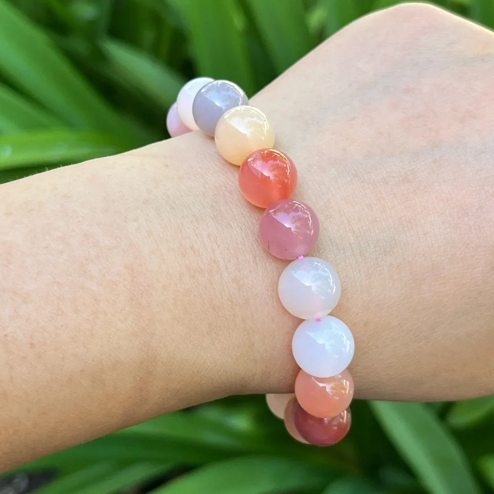 11mm stretchable yanyuan agate‎ bracelet